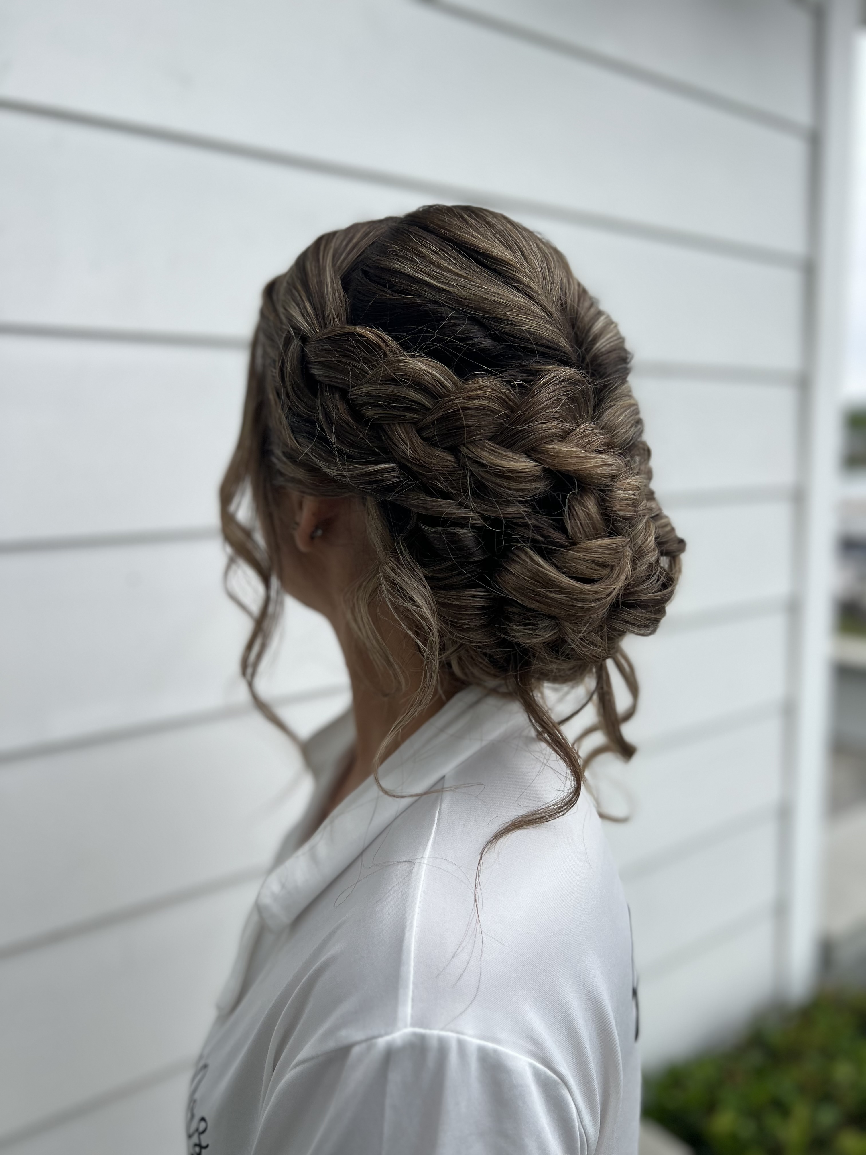 Crown braid updo by Jazlyn