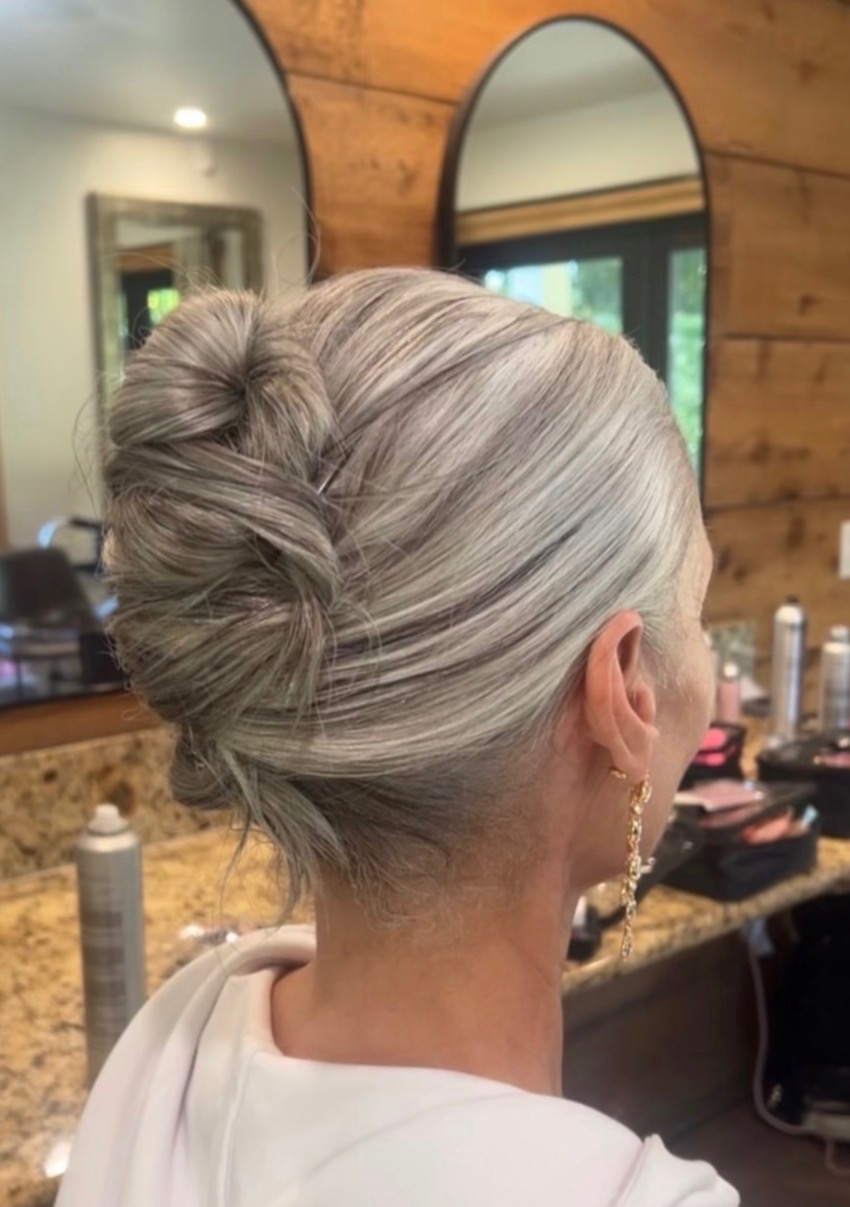 Elegant updo by Jazlyn