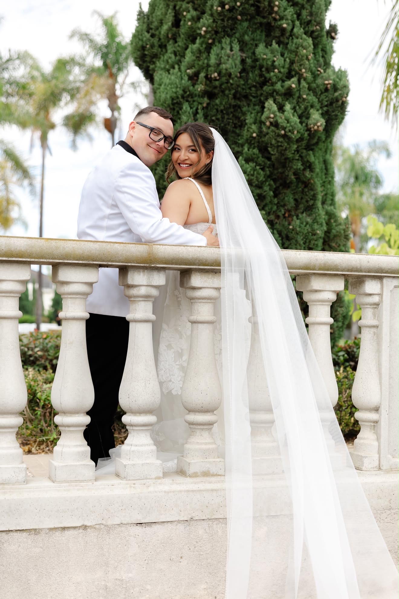 Bride and groom portrait by Jazlyn